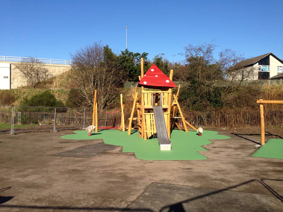 Wide playground for kids